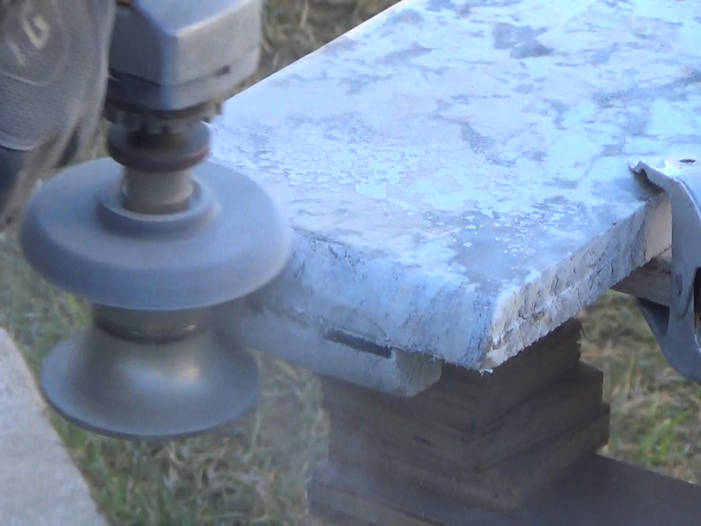 1 1/2" Full Bullnose Diamond Router Pad Waxing Buff Granite Concrete countertop 